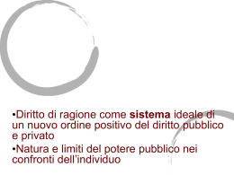 Giusnaturalismo e Illuminismo - Sezione di Storia del diritto