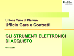 Ufficio Gare e Contratti - Terre di Pianura, Unione dei Comuni