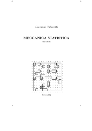 meccanica statistica - Dipartimento di Matematica