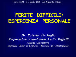 Diapositiva 1 - Fondazione Maddalena Grassi