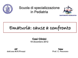 Ematuria non glomerulare