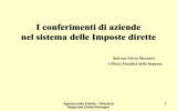 conferimenti di aziende e partecipazioni