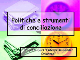 Politiche e strumenti di conciliazione