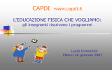 L`educazione fisica che vogliamo: scuola primaria