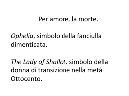 Lezione 9. La donna che muore per amore