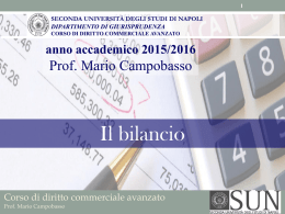 23. Il bilancio. - diritto.commerciale.unina2.it