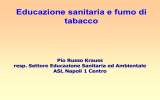 slide educazione sanitaria e fumo di tabacco