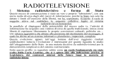 RADIOTELEVISIONE 1° parte - Appunti di Scienze della