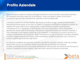 Company Profile - Beta Formazione