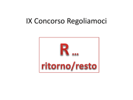 IX Concorso Regoliamoci 2015