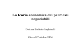 La teoria economica dei permessi negoziabili