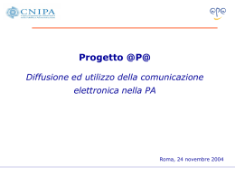 Diffusione ed utilizzo della comunicazione elettronica nella PA