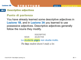 PowerPoint Presentation - 3B.1 Descriptive adjectives