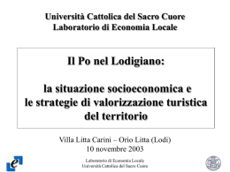 Studio di fattibilità per la costruzione di un porto fluviale a Piacenza