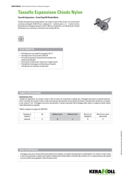 Tassello espansione Chiodo nylon