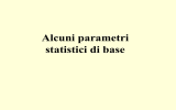 Parametri statistici di base