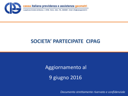 Slides Partecipazioni e Fondi CIPAG