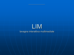 LIM Lavagna interattiva multimediale