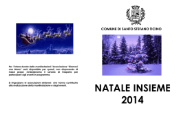 natale insieme 2014 - Comune di Santo Stefano Ticino