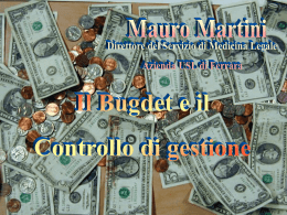 Il Controllo di Gestione