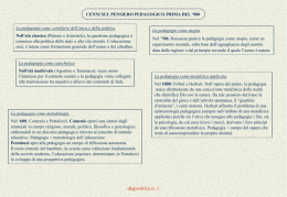 indagine storica sull`educazione contemporanea Il 900