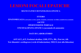 LESIONI FOCALI EPATICHE