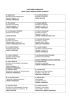 LISTA DEGLI SPECIALISTI Orari e giorni possono subire variazioni