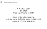 La letteratura dell*Italia Unita (1861