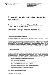 Futuro utilizzo della tratta di montagna del San Gottardo