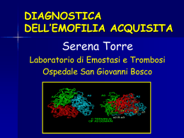 diagnostica dell`emofilia acquisita - Area-c54