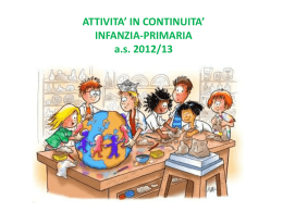 progetto continuita` infanzia - Direzione Didattica 1° Circolo Marsciano