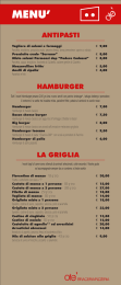 MENU - Ristorante Pizzeria Braceria Griglieria Rivoli