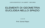 GEOMETRIA EUCLIDEA NELLO SPAZIO