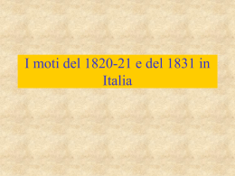 I moti del 1820