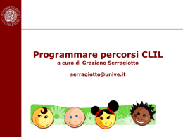 Programmare percorsi CLIL