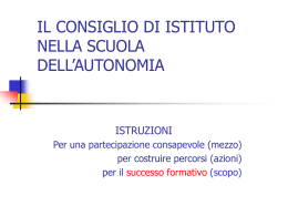 La formazione per i membri dei Consigli di Circolo