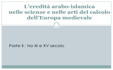 L`eredità arabo-islamica - Università degli Studi di Milano