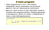 Lezione sui tipi di base in C++ - ICAR-CNR