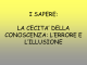 I SAPERE: La cecità della conoscenza: l`errore e l`illusione