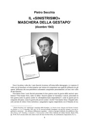 sinistrismo» maschera della Gestapo