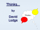Thinks… by David Lodge - marilenabeltramini.it