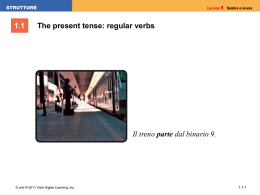 1.1 The present tense: regular verbs