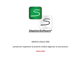 portale per la gestione di pratiche di medicina delle assicurazioni