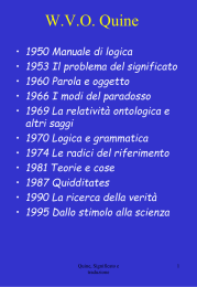 Quine - Scienze della Comunicazione