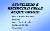 riutilizzo e ricircolo delle acque grigie