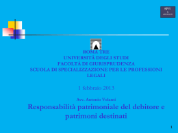 Avv. Antonio Volanti - Dipartimento di Giurisprudenza
