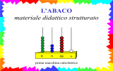 L`ABACO materiale didattico strutturato