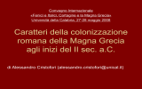 Caratteri della colonizzazione romana della Magna