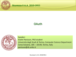 Sicurezza II AA 2010-2011