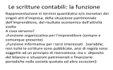 Le scritture contabili: la funzione